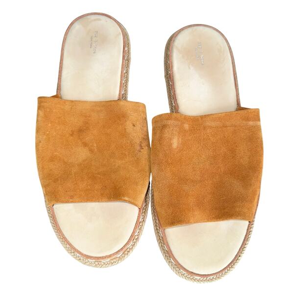 Rag and bone suede slides sz 37.5 - Picture 1 of 5